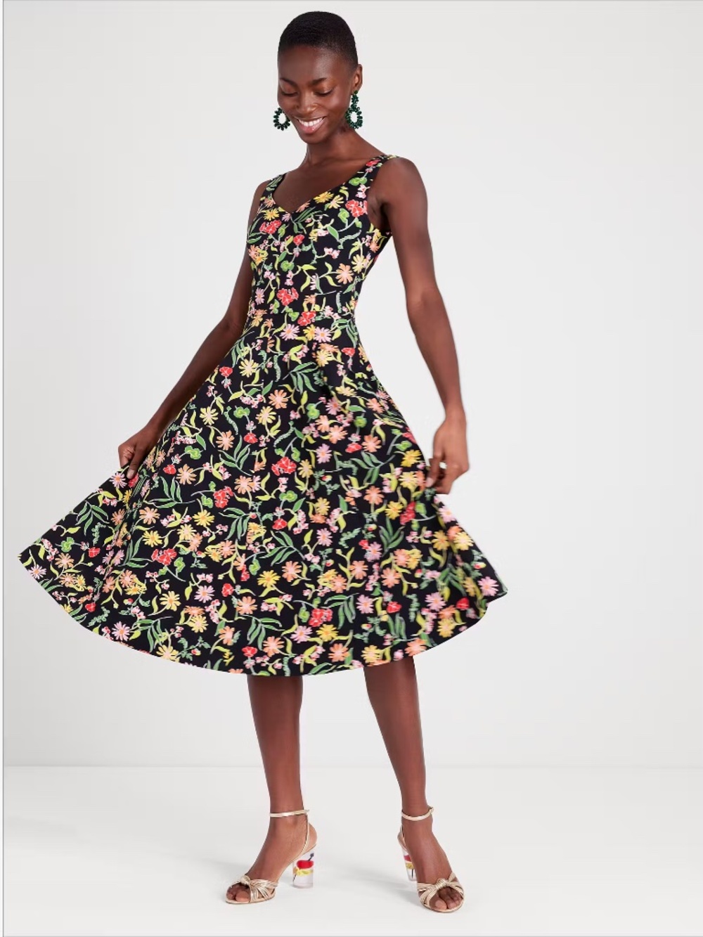 NWT Kate Spade Rooftop Garden Floral Grace Dress Size 2